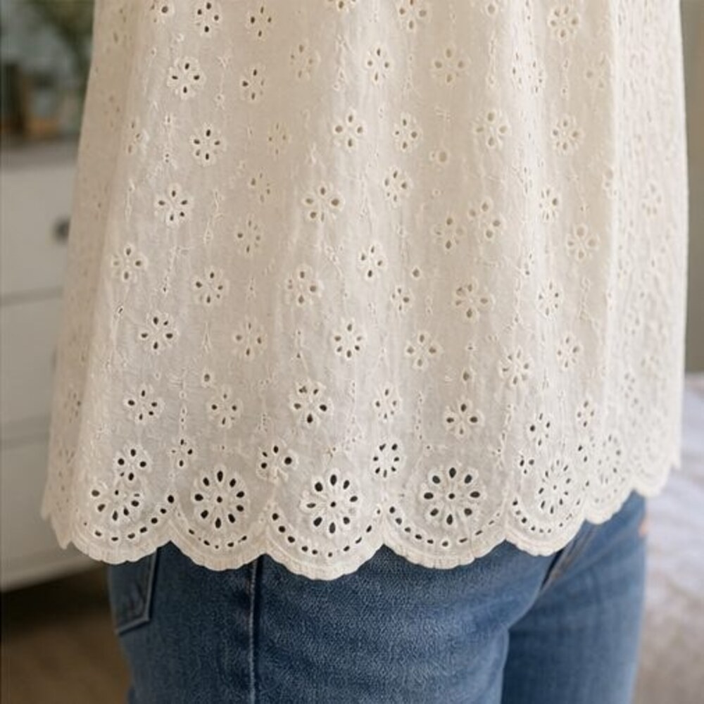 Rust Button Blouse - Picture 6 of 6